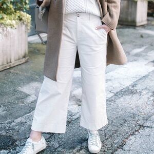 Madewell High Waisted Wide Leg Corduroy Pants | size 26P